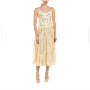 Rebecca Taylor Lemon Rose Jersey Midi Dress